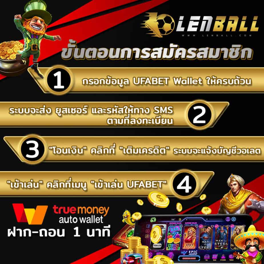 UFABET com ล็อคอินเข้าเล่นที่ Lenball สะดวกง่าย 4 สมัครสมาชิก ufabet com ผ่านระบบอัตโนมัติ UFABET True Wallet มีทางเข้า ufabet ด้วยเบอร์โทรศัพท์